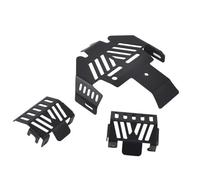 NexusDrive Plaque de Protection blindé Non glissée Compatible avec Les Voitures RC à l'échelle 1/10 s'adapte aux châssis en métal et aux modèles TRXS(Black)