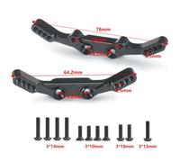 NexusDrive Plate de Presse de Tour d'amortisseur en Aluminium réglée Avant et arrière pour 1 à 10 Voitures RC compatibles avec 4-TEC 2 0 VXL AWD Châssis Pièces de Mise à Niveau(Front and Rear)
