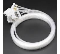 NexusDrive Remplacement Universel de l'amortisseur à l'encre pour R330 R320 L800 L805 L1800 R1390 R2000 R1900 R1800 6 Row Ink Tube Le Jeu Fonctionne avec des modèles d'imprimante(2M White)