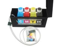 NexusDrive Réservoir Ciss 250ML, 4 ou 5 Couleurs, Compatible avec l'imprimante Roland MUTO, Transfert DTF, Encre pigmentée DTG(Black 4Color)