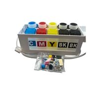 NexusDrive Réservoir Ciss 250ML, 4 ou 5 Couleurs, Compatible avec l'imprimante Roland MUTO, Transfert DTF, Encre pigmentée DTG(White 5Color)