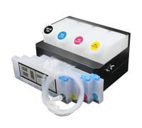 NexusDrive Système d'encre en Vrac Compatible avec à solvant écologique pour Mimaki JV33 et Roland 540 740 SJ540 650 740 1000 1045 SP300 SP540 SC540 XC540 XJ640(4Cartridge 4Bottle)