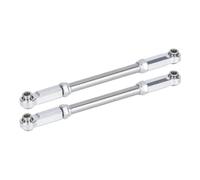 NexusDrive Tielle de Liaison de Direction en Aluminium réglable pour RC 4x4 Modèles 4WD Pièces de Remplacement Robustes compatibles avec Divers véhicules Hors Route(Silver)