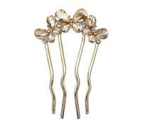 Nexusectar Barrette à cheveux à 4 médiators avec strass pour mariages