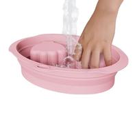 Nexusectar Bassin de trempage pour manucure - Bac À Détachage Vernis Gel Et Poudre | Conteneur de Trempage Réutilisable et Pliable, Plateau de Bain pour Mains, pour Enlèvement, Polissage, Nettoyage et