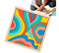 Nexusectar Blocs empilables Arc-en- | Jouets en Bois pour - Blocs de développement précoce | pour Maternelle, éducation à la Maison, éducateurs, activités familiales et Groupes