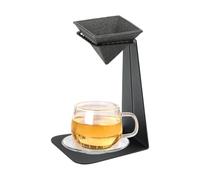 Nexusectar Cafetière goutte à goutte en céramique - Forme pyramide non poreuse - Passoire à thé en céramique | Pour théières, tasses, maison, bureau, cuisine, café, saké, brassage manuel