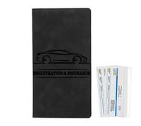 Nexusectar Case De Portefeuille De Documents - Porte-Carte De Licence De Paperasse en Cuir - Porte-Carte Longue Polyvalente pour Carte De Visite, Réception, Clé, Permis De Conduire