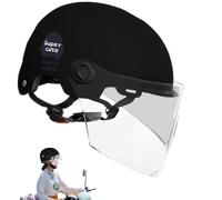 Nexusectar Casque de sécurité pour Hommes,Chapeau de sécurité | Demi-tête Portable pour Motos,Fournitures de Moto électrique de Protection Solaire, Couvre-Chef Ouvert pour vélo, croiseur, Scooter