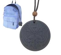 Nexusectar Collier Flying Man - Pendentif Roche Volcanique, Charme Pierre Énergétique, Collier De Lave Naturelle | Cravate Élégante En Pierre Volcanique Pour Hommes Et Femmes, Cadeau À La Mode
