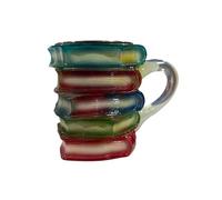 Nexusectar Élégant Design Hot The Thé À Thé, Style Vintage 3D Design Handicraft Color Glass Beer Beer Cup De Cuisine Supplies Look Lover Librarian Readers Write