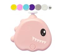 Nexusectar Moulin à ongles électrique pour petit chien | Broyeur à ongles électrique à faible vibration en forme de dinosaure 3 modes réglables pour chiot, chat, pattes de chat, toilettage apaisant à