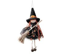 Nexusectar Pendentif sorcière Halloween sorcière | Accessoires photo décoratifs à suspendre pour fenêtre, jardin, terrasse, maison, mur