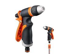 Nexusectar Pistolet d Arrosage,Laveuse Haute Pression Contrôle Débit | Buse de Jardin Multijets Réglable Robuste - Pour Arrosage Extérieur De Voiture Pelouse Arbre Fleur Buisson