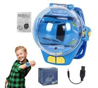 Nexusectar Regarder Un Jouet De Voiture Télécommandé | Jouet De Poignet De Voiture De Course De Liaison Mémorable pour, Montre De Course Longue Distance avec Chargement USB 2,4 GHz pour Adolescents,