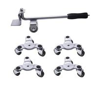 Nexusectar Rouleaux De Glissement pour Meubles | Support De Déplacement À Trois Roues Rotation 360°,Outil À roulettes pour Meubles,pour Armoire, Commode, Canapé, Réfrigérateur, Bureau, Gros