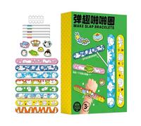 Nexusectar Slap Bracelets | Cute DIY Stocking Stuffers | Kids School Crafts Slap Bracelets Dynamic Skill Builder, Customization Kit for Boys Girls Teen Family Friends