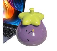 Nexusectar Tasse d'aubergine, tasse à légumes mignonne - Nouvelle tasse à café en forme d'aubergine | Grande tasse en céramique mignonne et créative résistante à la chaleur pour la soupe d'eau au