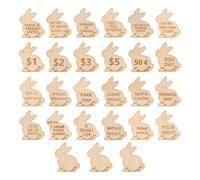 Nexusectar -Token, Pâques pour, 27 Morceaux De Jeton D'oeuf De Pâques | Marques De Récompense De Pâques en Bois, Marques De Cadeaux De Pâques, Marques De Nuit en Famille, Activités Uniques pour La R