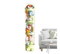 Nexusectar Tube De Rangement Pour Peluches - Tube Vertical Pour Jouets 162 Cm,Gain de Place Transparent 4 Niveaux pour Chambre d'Enfant, Nursery et Salon de Jeu