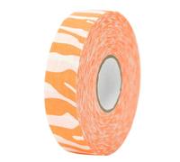NexusGoods Hockey Tape, Adhesive Hockey Stick Tape, Anti Slip Self-Adhesive Grip Tape 25m x 25mm for Ice Hockey/Golf/Tennis/Squash/Badminton (Orange avec Blanc,25m x 25mm)