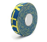 NexusGoods Hockey Tape, Adhesive Hockey Stick Tape, Anti Slip Self-Adhesive Grip Tape 25m x 25mm for Ice Hockey/Golf/Tennis/Squash/Badminton (Bleu avec Jaune,25m x 25mm)