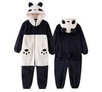 NexusGoods Pyjama Combinaison Panda pour Adultes et Enfants, Costume Cosplay Animal Unisexe, Doux Chaud Hiver, Idéal Carnaval Halloween (Femme,S)