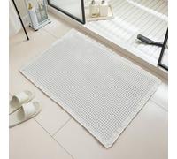 NexusGoods Tapis de Bain en Tissage Gaufré, Blanc, 51x81cm