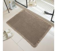 NexusGoods Tapis de Bain en Tissage Gaufré, Marron, 51x81cm