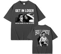 Nexuso Get in Loser We're Going to The Cottage T Shirt Ilya Rozanov Shane Hollander Heated Rivalry Imprimé T-Shirt Unisexe Manches Courtes-Dark Gray||l