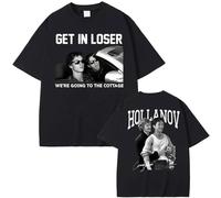 Nexuso Get in Loser We're Going to The Cottage T Shirt Ilya Rozanov Shane Hollander Heated Rivalry Imprimé T-Shirt Unisexe Manches Courtes-Black||l