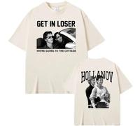 Nexuso Get in Loser We're Going to The Cottage T Shirt Ilya Rozanov Shane Hollander Heated Rivalry Imprimé T-Shirt Unisexe Manches Courtes-Khaki||m