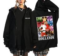 Nexuso Sweat À Capuche Zippé Heated Rivalry Shane Hollander Ilya Rozanov Sweat-Shirt Manches Longues Veste Homme/Femme Y2K Mode Hip-hop Streetwear-Black||3X_l