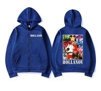 Nexuso Sweat À Capuche Zippé Heated Rivalry Shane Hollander Ilya Rozanov Sweat-Shirt Manches Longues Veste Homme/Femme Y2K Mode Hip-hop Streetwear-Blue||3X_l