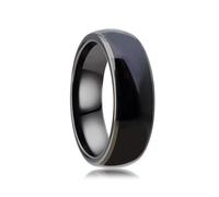 NEXUVELL Bague intelligente RFID en résine époxy noir/blanc T5577/puce CUID