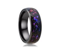 NEXUVELL Orion Nebula Opal Galaxy Fragment Inlay RFID Smart Ring Ceramic Epoxy ID T5577/IC CUID (GEN2) Chip Reinscriptible Clone 125kHz/13.56mHz Access Control Lock Keycards Ring (US#8, ID T5577 Chip)