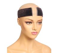 Nexyshe Bandeau élastique antidérapant pour perruque et écharpe pour femme, marron foncé, 1