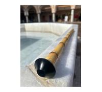 Ney Débutant Droitier Si (B) Étui Cuir Embouchure Derlin Instrument Traditionnel - Naturel, Taille Unique