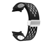 NEYENS Bracelet en silicone 20 mm pour Samsung Galaxy Watch 7 6 5 4 40 mm 44 mm 5Pro 45 mm Boucle magnétique sans espaces Bande 6 Classic 43 mm 47 mm 42 bracelets de montre(BW-S,Watch 4 5 6 7 40MM)