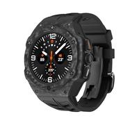 NEYENS Pour Samsung Galaxy Watch Ultra 47 mm en fibre de carbone Bracelet en caoutchouc Remplacement des pièces de rechange Modifications Accessoires, 47MM, Agate