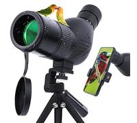 NEYLANG Longue-Vue, Compact Longue-Vue avec Trépied, Sac de Transport et Adaptateur pour Smartphone pour Colibri, Voyage, Paysage, Tir Sportif, Chasse (Black)