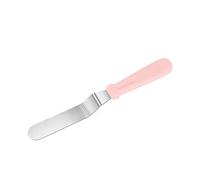 Neylokfen Spatule Coudée Spatule Patisserie Anglées Palette en Acier Inoxydable -3 x 27 cm - Spatule Glaçage du gâteau Spatule (27cm, Rose) NYF0709DE1B