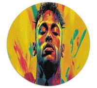 Neymar Puzzle 1000 Pièces Educa Jouet en Bois Cadeau Unique De l'art De La Décoration Étoile brésilienne Jeu Éducatif Challenge Toy pour Adultes Et Enfants À Partir De 12 Ans 1000pcs (67.5x67.5cm)