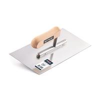 NEYNOR® Platoir à enduit - Platoir de Finition - Truelle de lissage - Pro Truelle à Plâtre en Acier Inoxydable - Made in EU - 270x130 mm