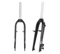 NEYTIIR 26/27.5" Mountain Bike Rigid Fork 1-1/8" Threadless Straight Steerer Disc/V Brake Quick Release Bike Front Fork Aluminum Alloy Super-Light Bike Hard Forks(Gray White,27.5")