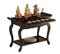 NEYTIIR Autel Bouddhiste, Table De Méditation, Table D'offrande sur Piédestal avec Rangement, Autels De Sanctuaire De Bouddha Ancestral, for La Relaxation, La Prière(66x40x100cm)