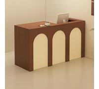 NEYTIIR Bureau De Réception Moderne avec Rangement, Petite Table De Salle De Réception avec Passe-câbles, Tiroir Verrouillable for La Caisse, Le Hall(L,140x50x100cm)