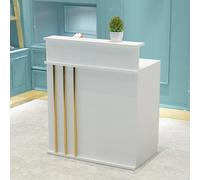 NEYTIIR Comptoir Caisse,Stands De Réception,Comptoir Accueil Caisses Enregistreuses,Comptoir Bar Magasin,Secretaire Bureau Meuble,pour Salon De Coiffure,Bureau,Salon(B)