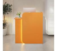 NEYTIIR Comptoir d'accueil avec Lumière À La Réception,Bureau De Réception pour Caisse Et Vente Au Détail,Comptoir De Transactions Moderne,pour Salon Salle De Réception Caisse Lobby(F,100CM)