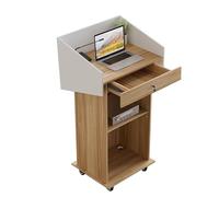 NEYTIIR Comptoir De Caisse Bureau d'accueil Comptoir De Réception Magasin avec Tiroir Verrouillable Et Petite Armoire, pour Salle De Réception Lobby Bureau Magasin(C)